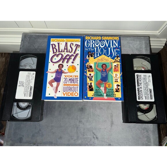 Retro VHS tape collection, Tom Hanks, Richard Simmons bundle - Picture 2 of 5